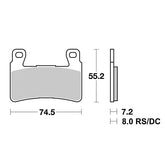 Pastiglie Freno Anteriori SBS 734 SP per HONDA CB 1100 2013-2016
